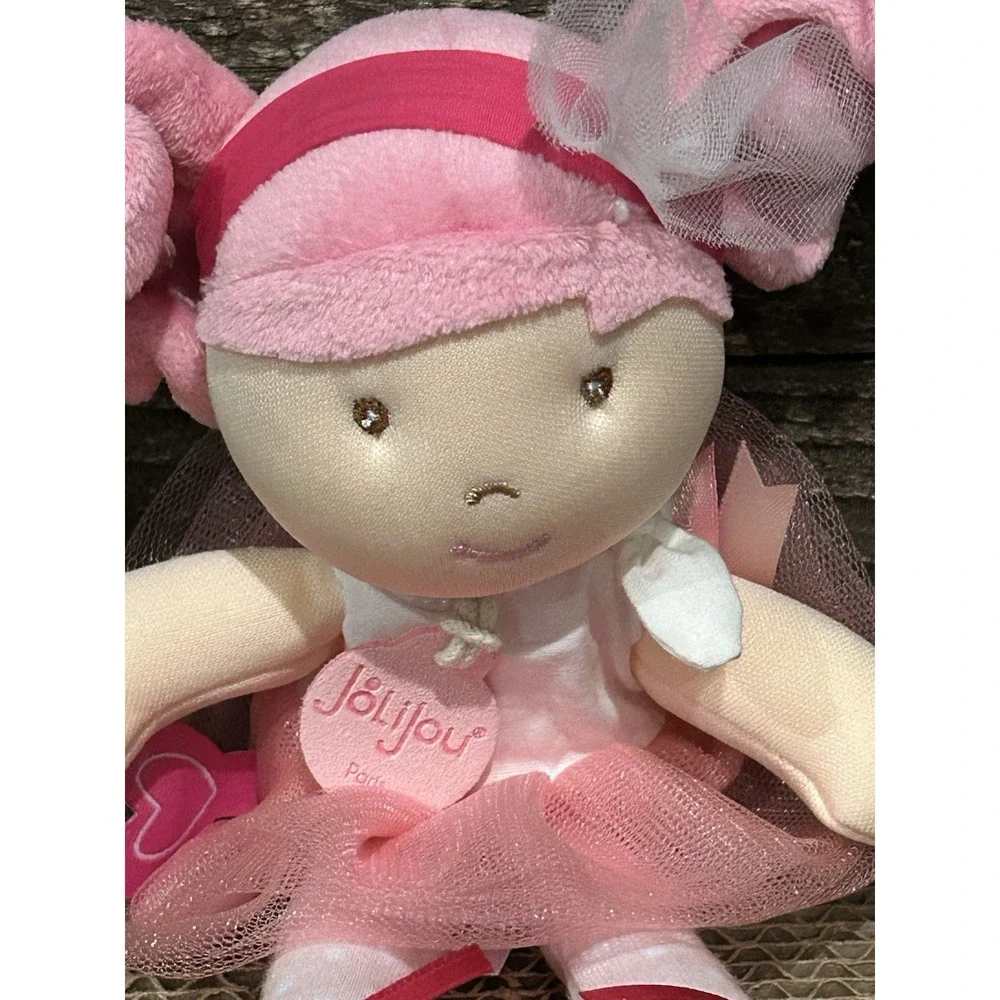 JoLijou Plush Doll Paris Les Tutus DouDou et Compagnie‎ Ballerina Pink Hair EUC